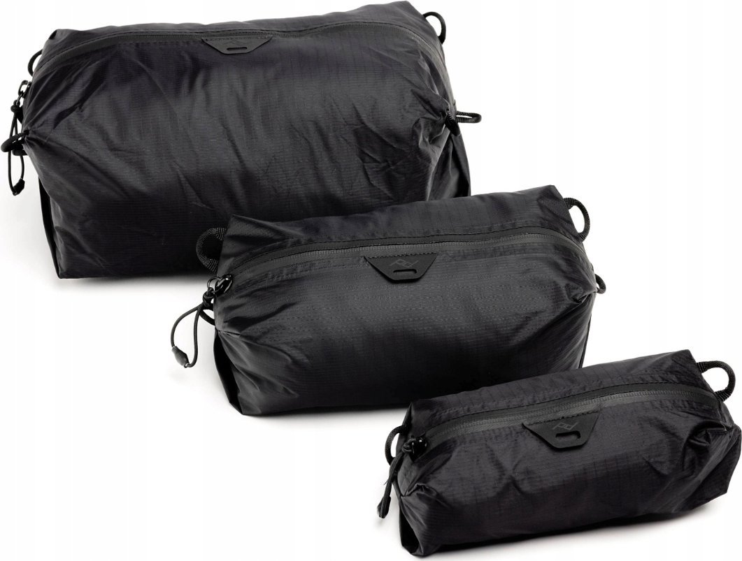 Set organizues udhëtimi Peak Design Ultralight Packing Cube, madhësia 2XS XS S, i zi
