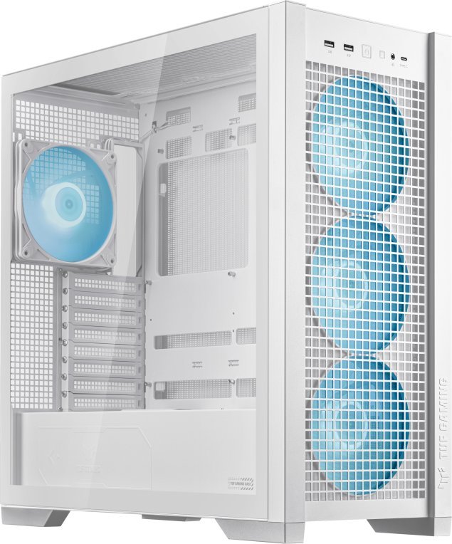 Kuti kompjuteri ASUS TUF Gaming GT302 ARGB, MIDI Tower, ATX, e bardhë
