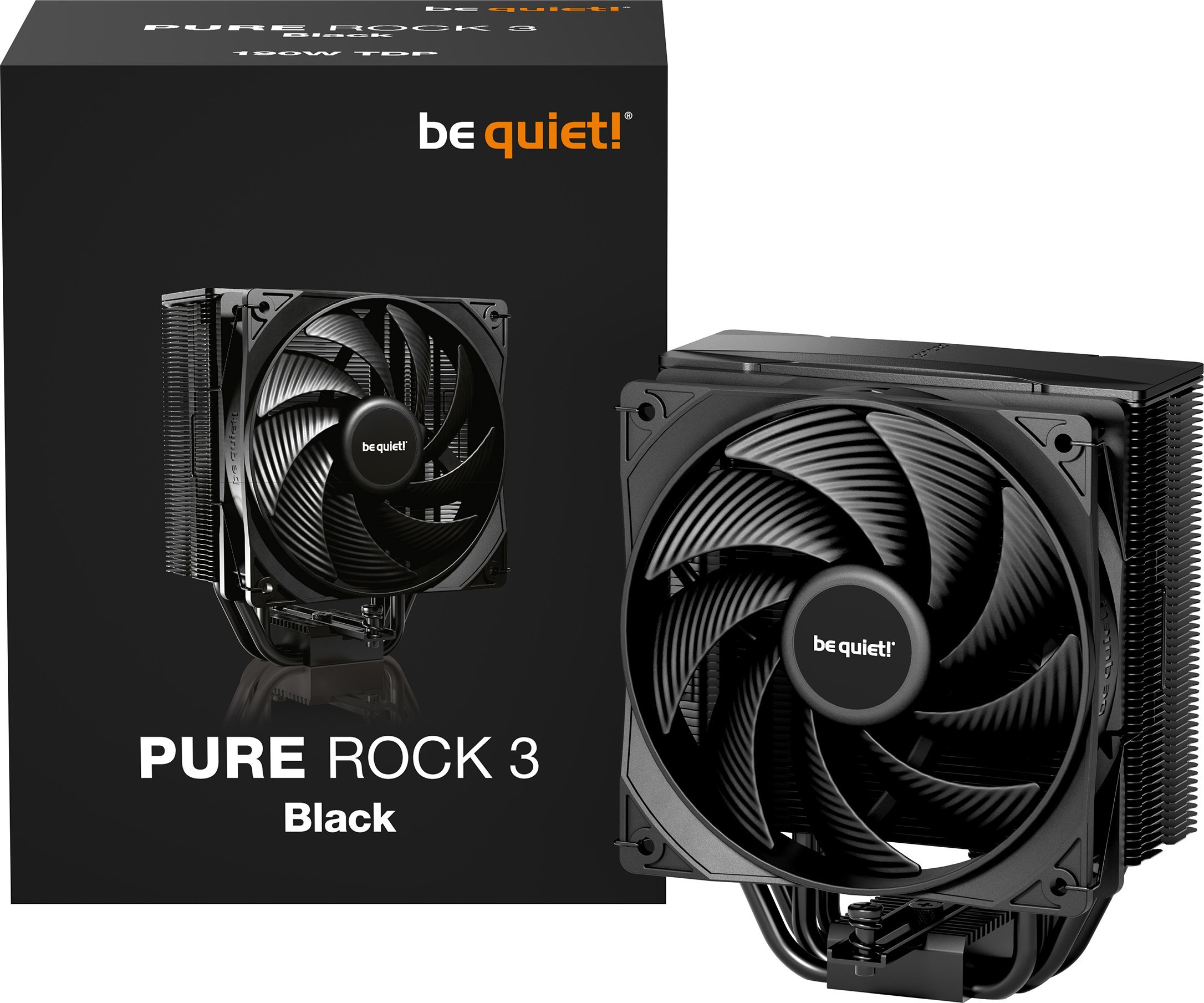 Ftohës CPU Be Quiet Pure Rock 3, 120mm, për Intel dhe AMD, i zi