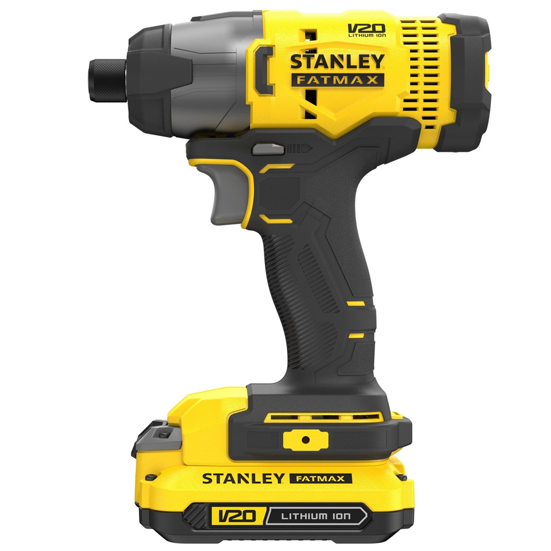 Set veglash elektrike Stanley SFMCK469M2, 4 pjesë, me bateri, i verdhë