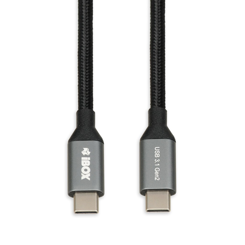 Kabllo iBOX, USB C / USB C, 1 m, e zezë