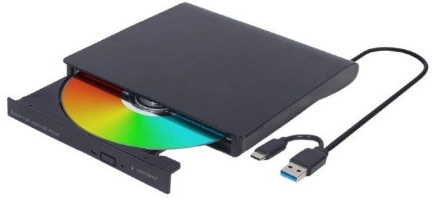 Regjistrues i jashtëm DVD Gembird DVD-USB-031, USB 3.1, Type-C, i zi