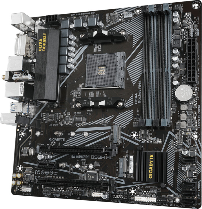 Pllakë amë GIGABYTE B550M DS3H AC - AMD B550