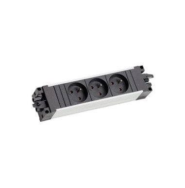 Shirit elektrik Bachmann BACH Socket Strip, 3 dalje CEE 7/5, kabllo 0.23m, gri