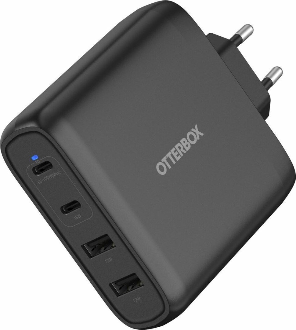 Karikues murit OtterBox Standard EU 78-81343, 100W GaN, 2x USB C 2x USB A, i zi