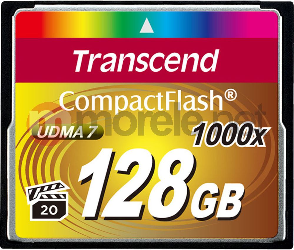Kartë memorike Transcend CompactFlash 1000x, 128GB, shpejtësi e lartë