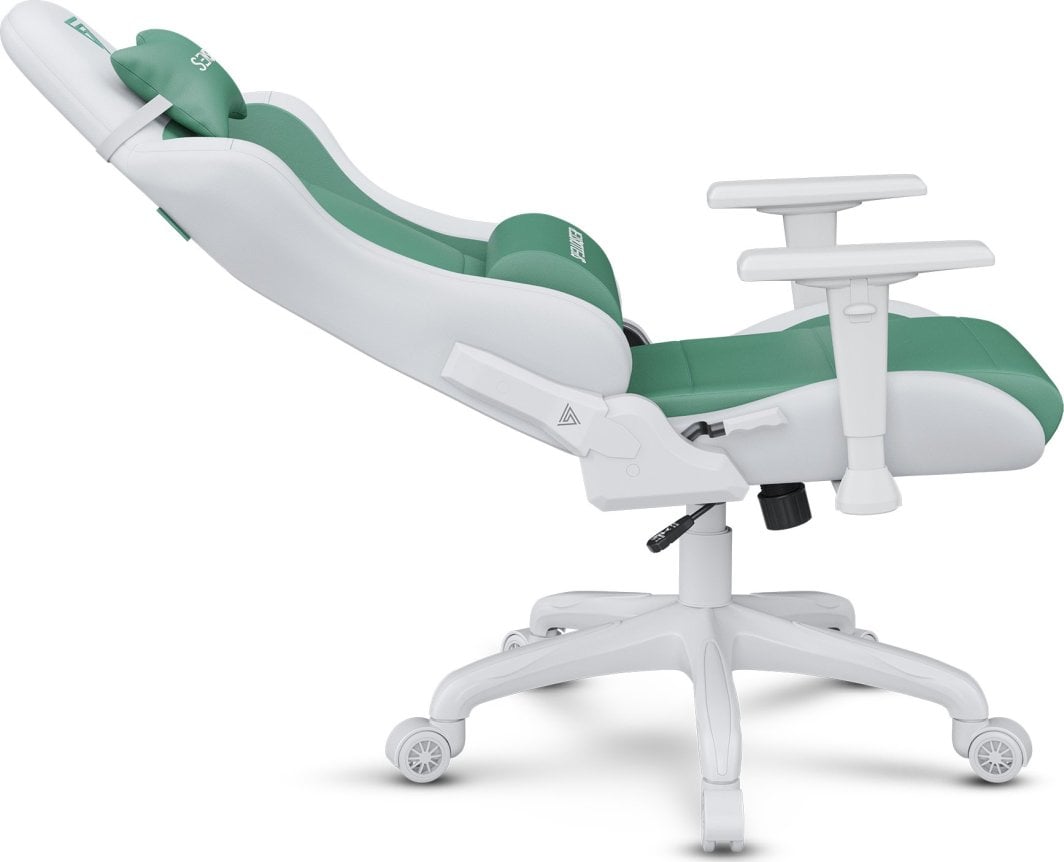 Karrige SENSE7 Spellcaster FUKU, material+lëkurë, e gjelbër/ bardhë