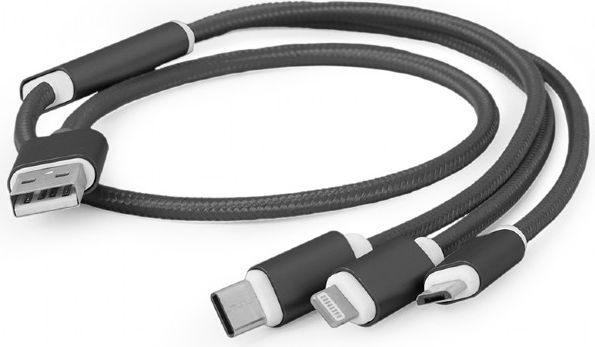 Kabllo Gembird USB Cable USB-A - USB-C, 1m, e zezë