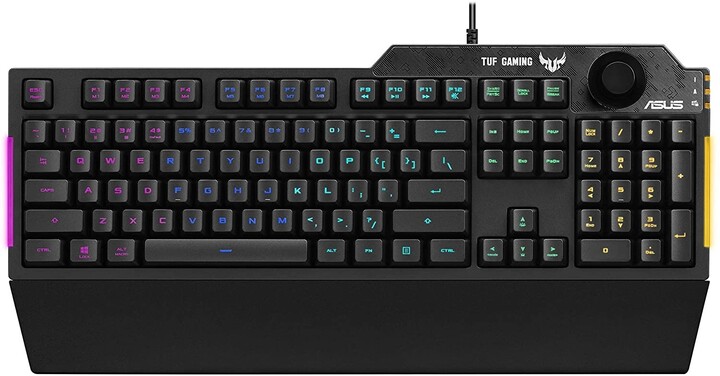 Tastierë ASUS TUF Gaming K1, e zezë