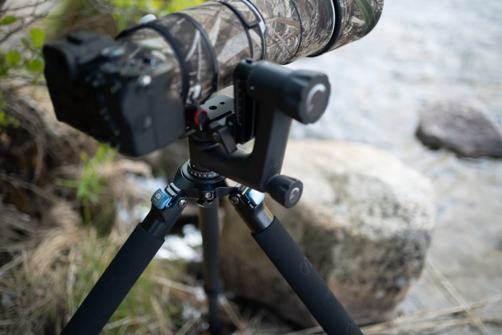 Trepod karboni SIRUI R-3213X me kokë panoramike PH-10, fibër karboni 10x, kapacitet i lartë ngarkese, i zi