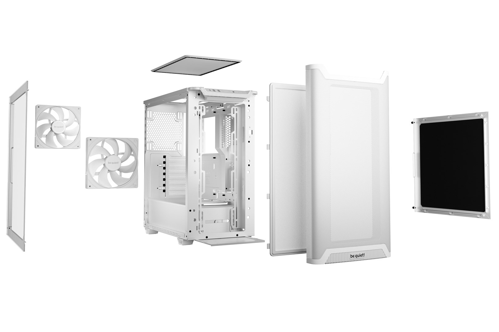 Kuti PC Be quiet Pure Base 501 Airflow, ATX Mid Tower, xham i temperuar, e zezë