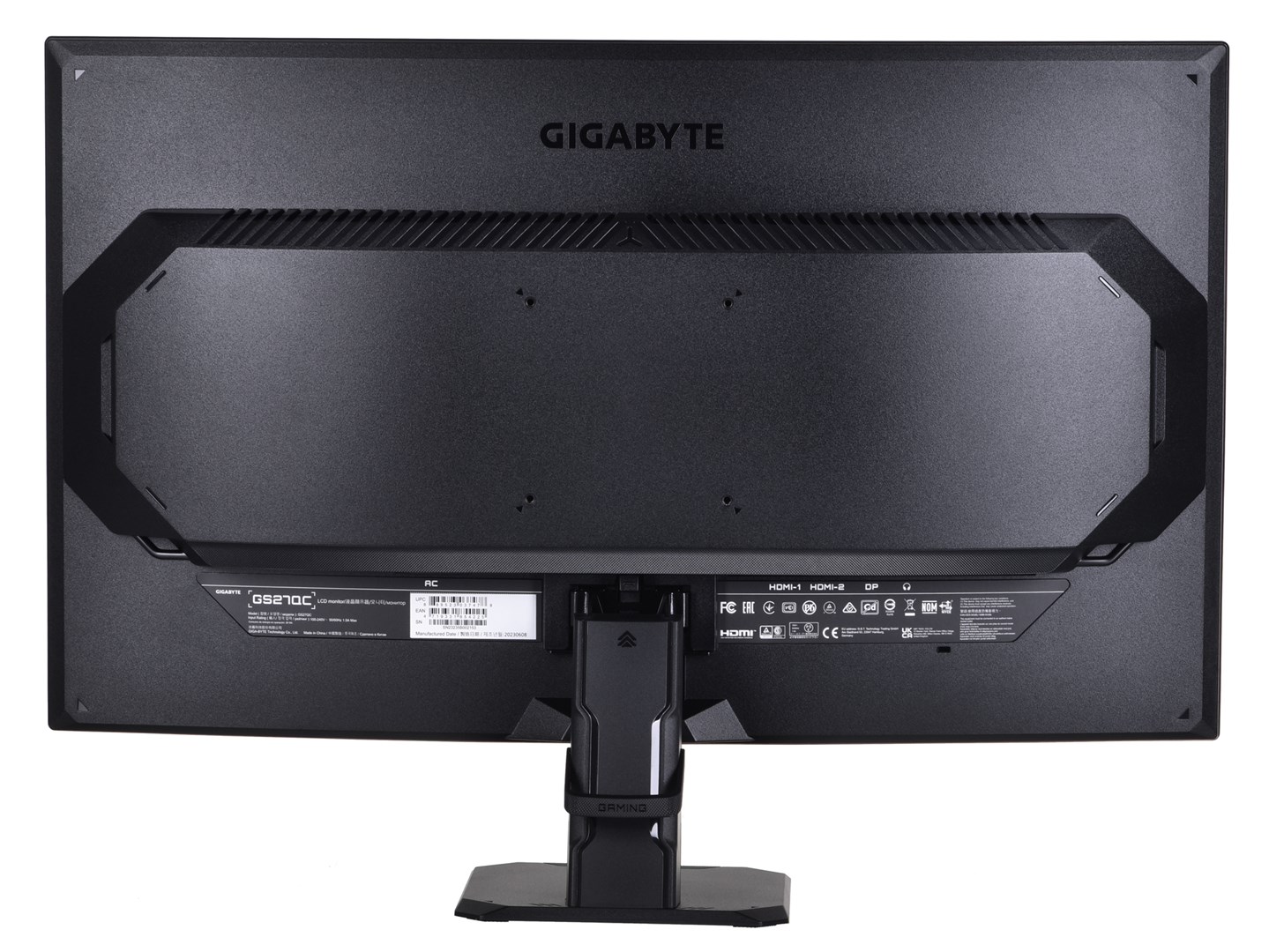 Monitor Gigabyte GS27QC, 27", 2560 x 1440, Quad HD, 165 Hz, i zi