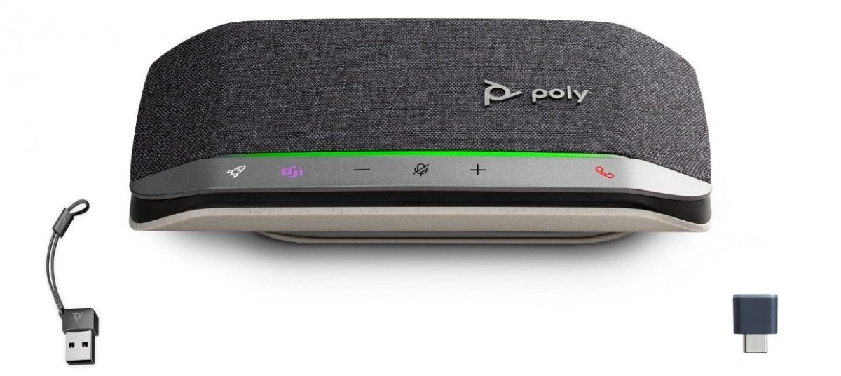 Altoparlant konferencash HP Poly Sync 20+M, USB C me adapter USB A, me Bluetooth, gri