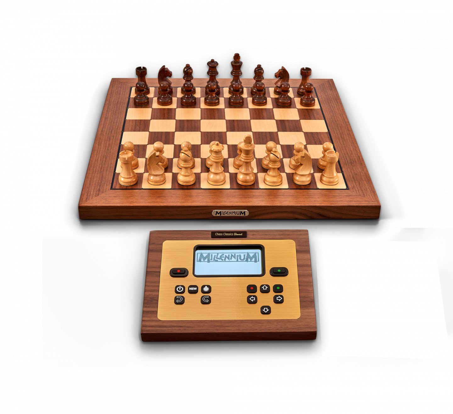 Kompjuter shahu Millennium Chess Classics Element, bord druri, LED, ngjyrë druri