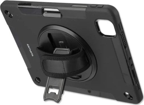 Mbulesë tablet 4smarts Durable Cover për Samsung Galaxy Tab S6 Lite P610 615, me rrip dhe stand, e zezë