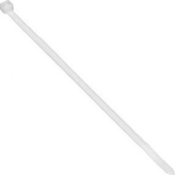Kapëse kabllosh plastike, 4.8mm, 200mm, 25 copë, e bardhë