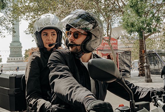 Sistem komunikimi moto Sena 3S Plus Boom, Bluetooth 4.1, interkom 400m, i zi