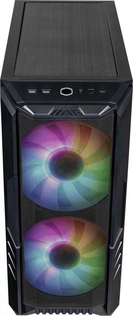 Kasë Cooler Master HAF 500 ARGB, e zezë, Midi Tower