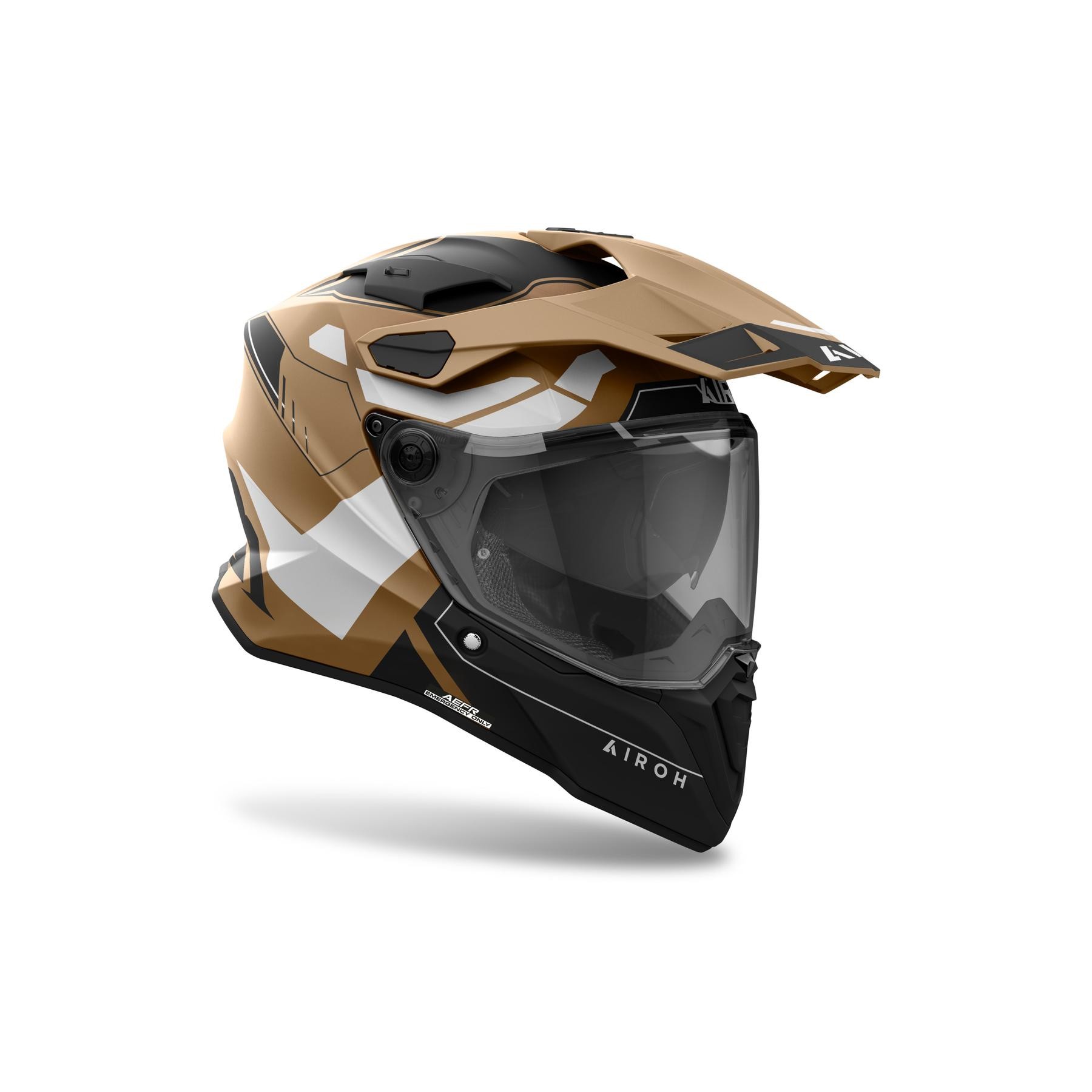 Helmetë moto Airoh Commander 2 Reveal, Full Carbon 6K, vizor antifog, e zezë