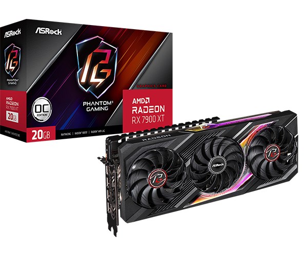 Kartelë grafike ASRock Radeon RX 7900 XT Phantom Gaming OC 20GB GDDR6