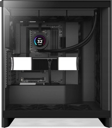Куќиште за компјутер Nzxt H7 Flow, Црна, Midi Tower