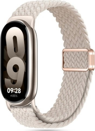 Rrip dore Tech-Protect Nylonmag për Xiaomi Smart Band 8 9 NFC, najlon, Starlight