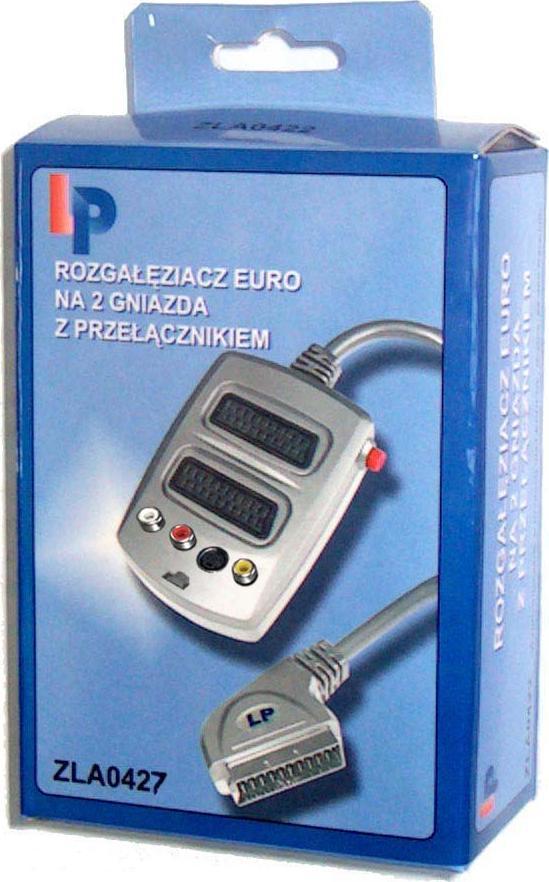 Lidhës PLUG EURO 2GN, SVHS,3RCA, i zi