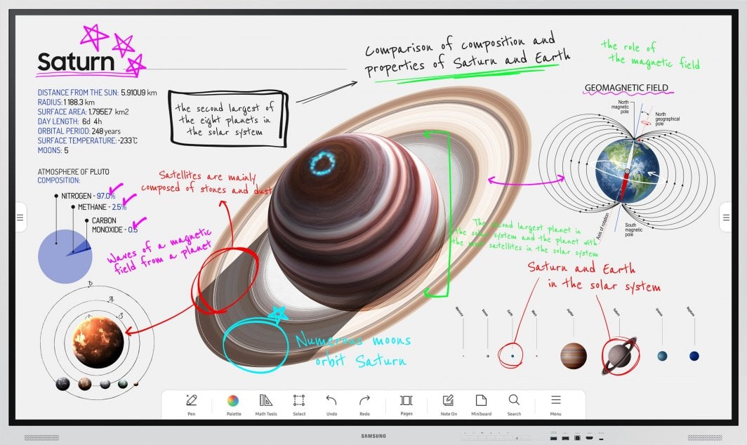 Monitor Samsung WM85B Flip Pro, 85", 4K UHD, me prekje