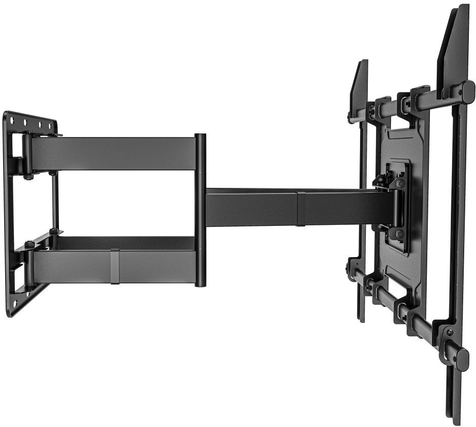 Mbajtëse murale TV Techly, 65-110", lëvizje e plotë, 120kg, e zezë