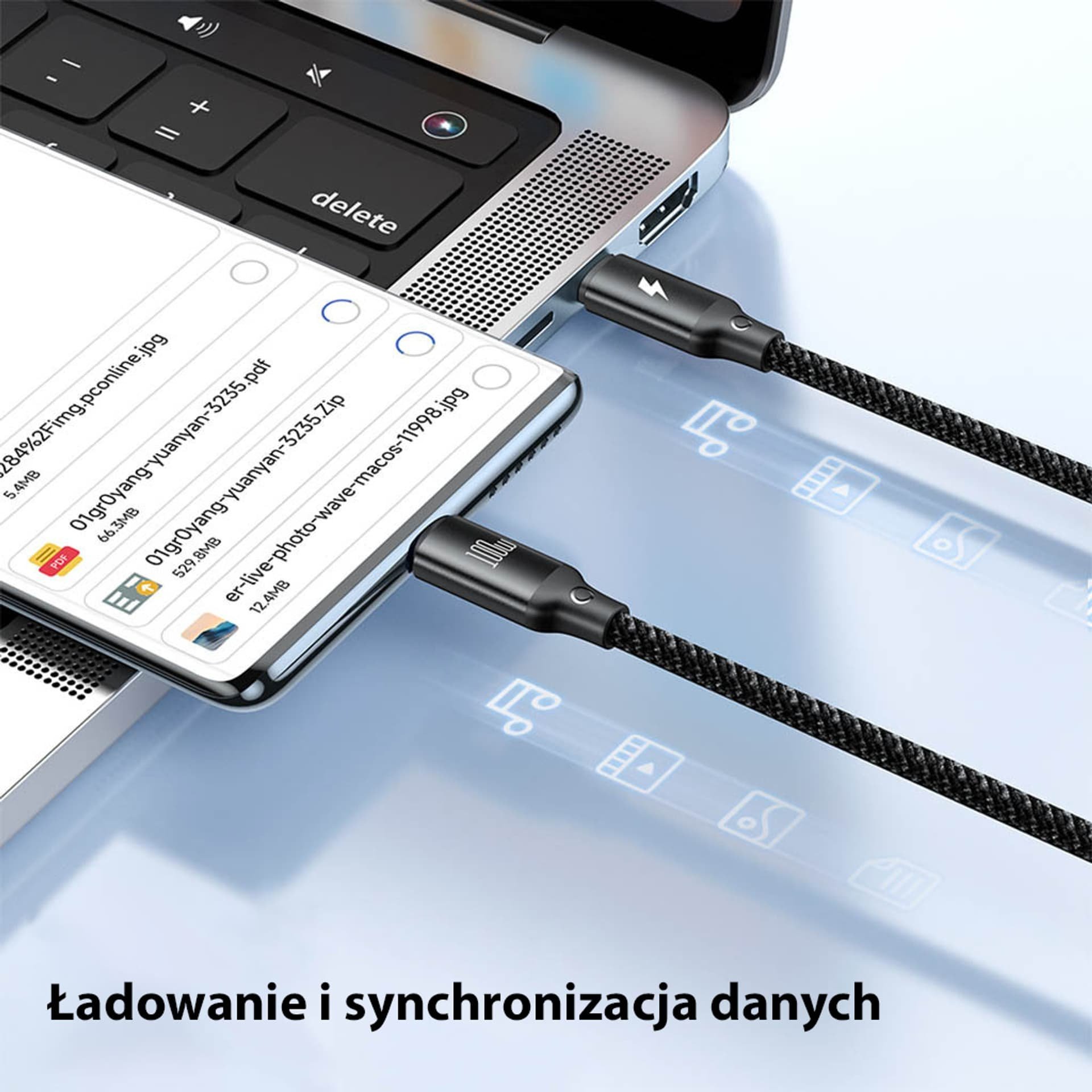 Kabllo Awei CL-975, USB C Lightning Micro 3in1, 1.2m, i zi