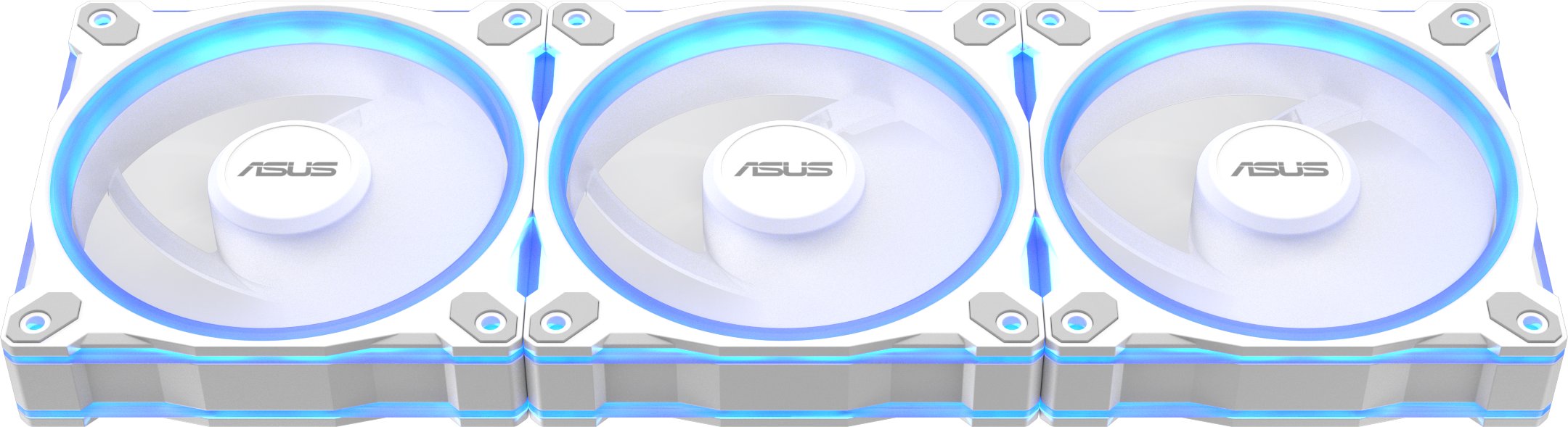 Ventilatorë kasë ASUS Prime MR120, 120mm, ARGB, set 3 copë, të bardhë