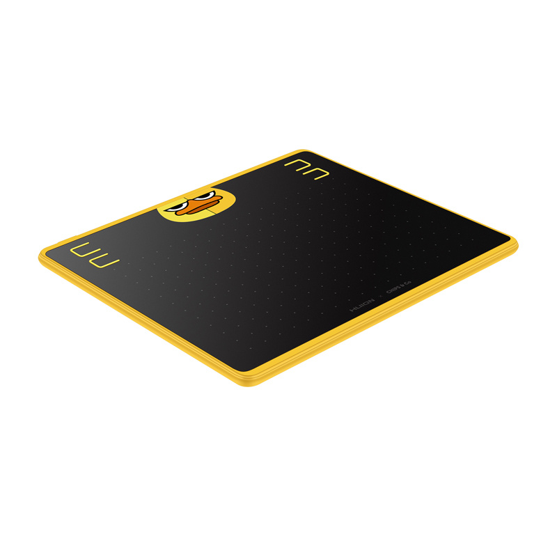 Tablet grafik HUION HS64 Special Edition, 6.3", 8192 nivele presioni, i zi e verdhë
