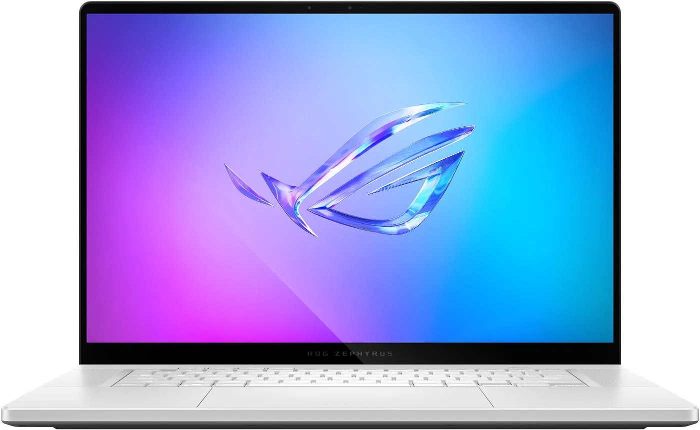 Laptop ASUS ROG Zephyrus G16 16″, Intel Core Ultra 9 285H, RTX 5060, 32 GB RAM, 1 TB SSD, i bardhë