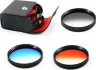 Set filtrash gradues Seagull, 62mm, gri portokalli dhe blu