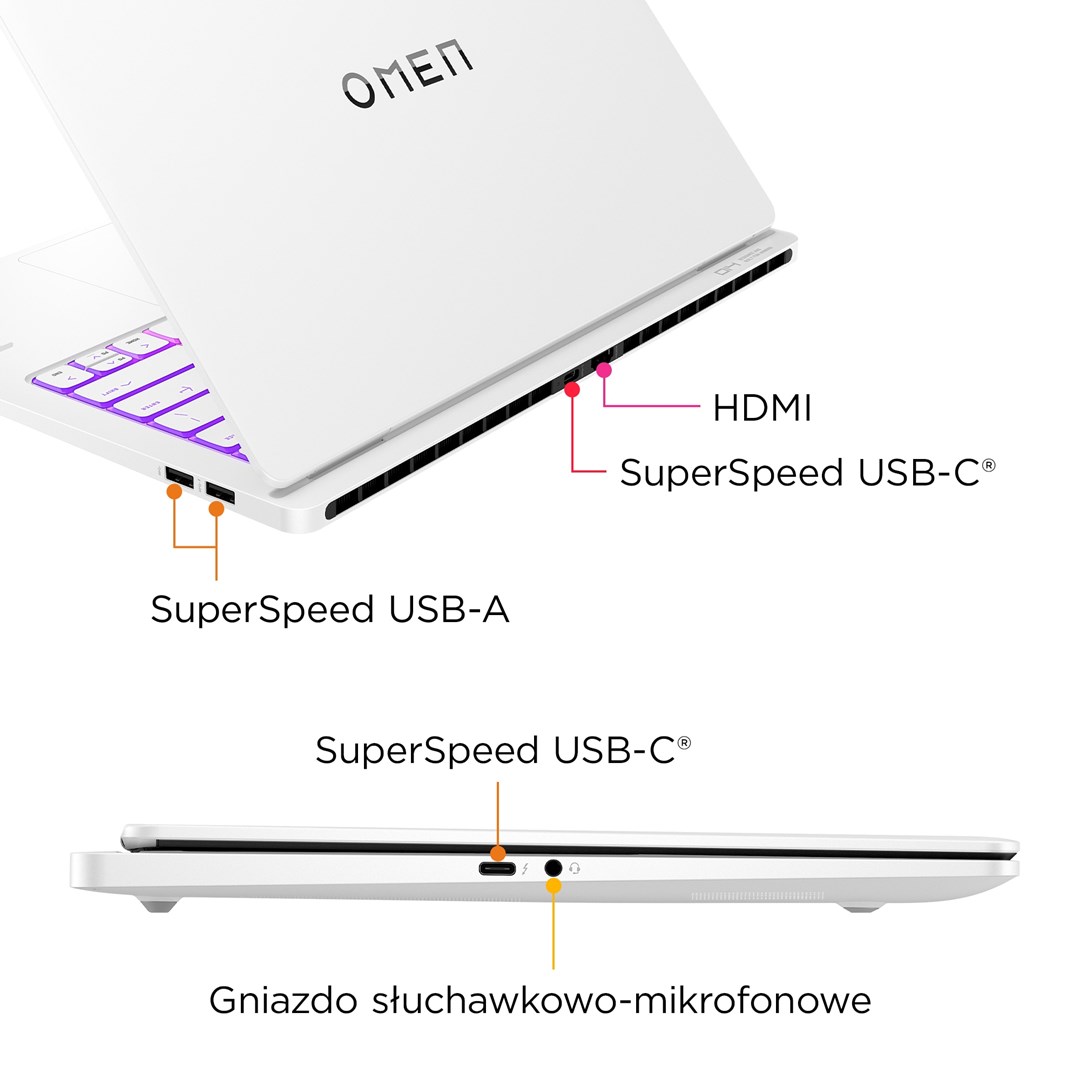 Laptop HP OMEN 14-fb0030nw, 14", Intel 185H, 32 GB RAM, 1 TB SSD, NVIDIA GeForce RTX 4070, i bardhë