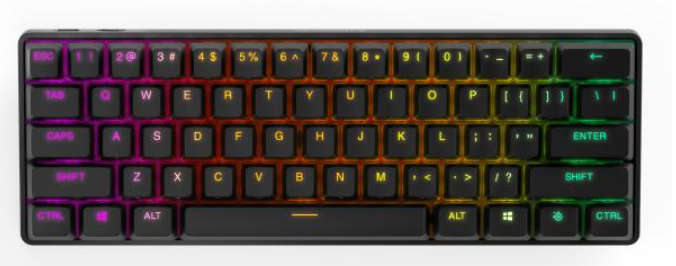 Tastierë për lojëra SteelSeries Apex Pro Mini, e zezë