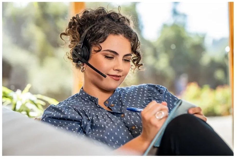 Kufje pa tela HP Savi 8210, DECT dhe Bluetooth, monourale, të zeza