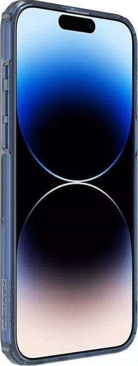 Maskë telefoni Nillkin Nature Pro për iPhone 15 Pro, transparente, anë blu
