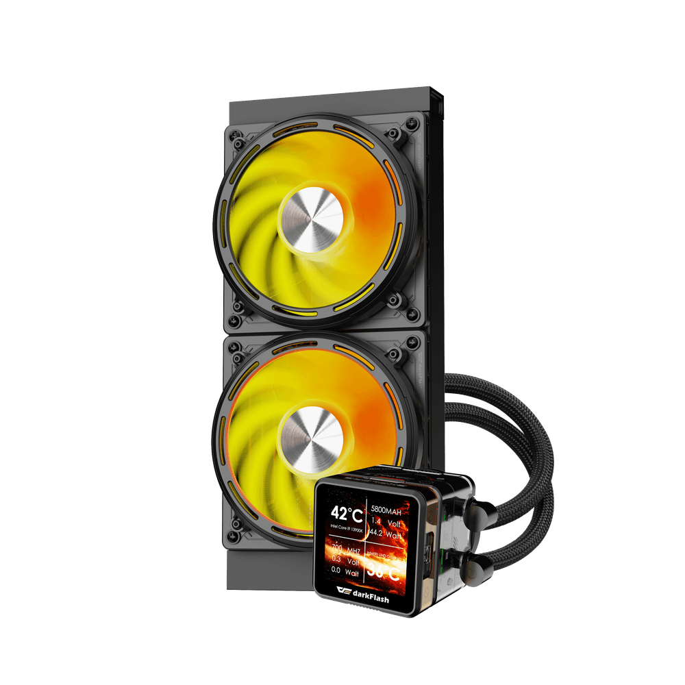Ftohës Darkflash DE240 AIO Liquid Cooler, 240mm, i zi