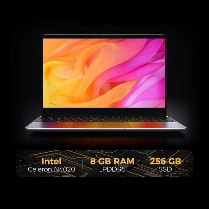 Laptop Chuwi Herobook-Plus, 15.6", Intel Celeron N4020, 8GB RAM, 256GB SSD, gri