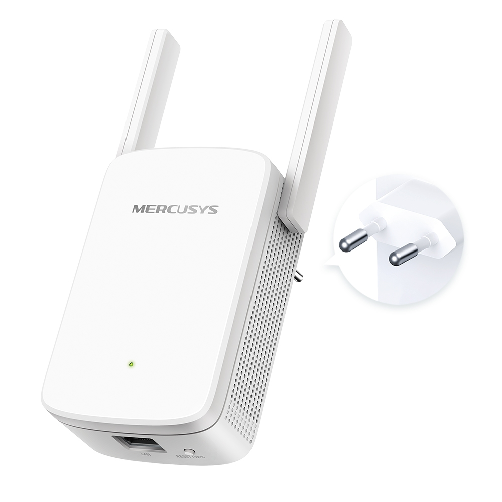 Zgjerues rrjeti Wi-Fi Mercusys AC1200, 5 GHz & 2.4 GHz, 2 antena, i bardhë