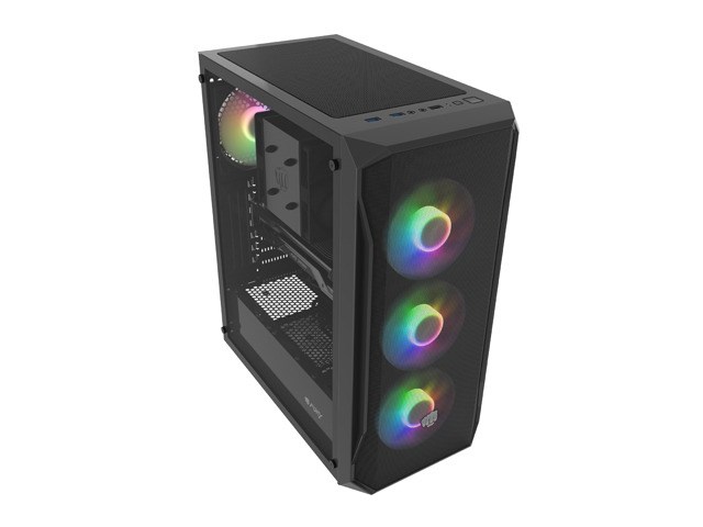 Kasë Natec Fury Shobo SH4FF RGB Midi Tower, e zezë