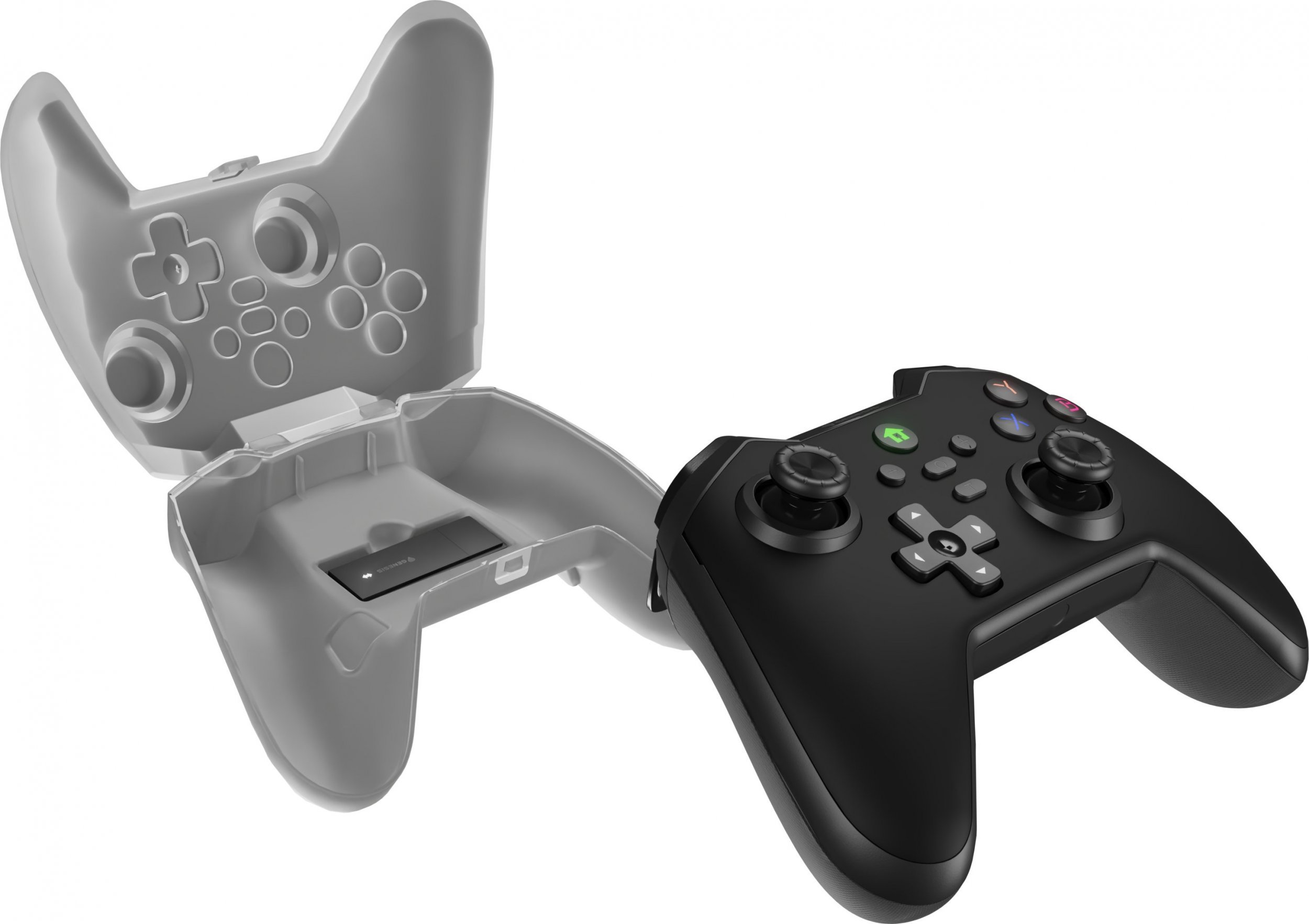 Set gamepad dhe çantë shpine Genesis MANGAN 400 NJG-2100, wireless, me Bluetooth, e zezë