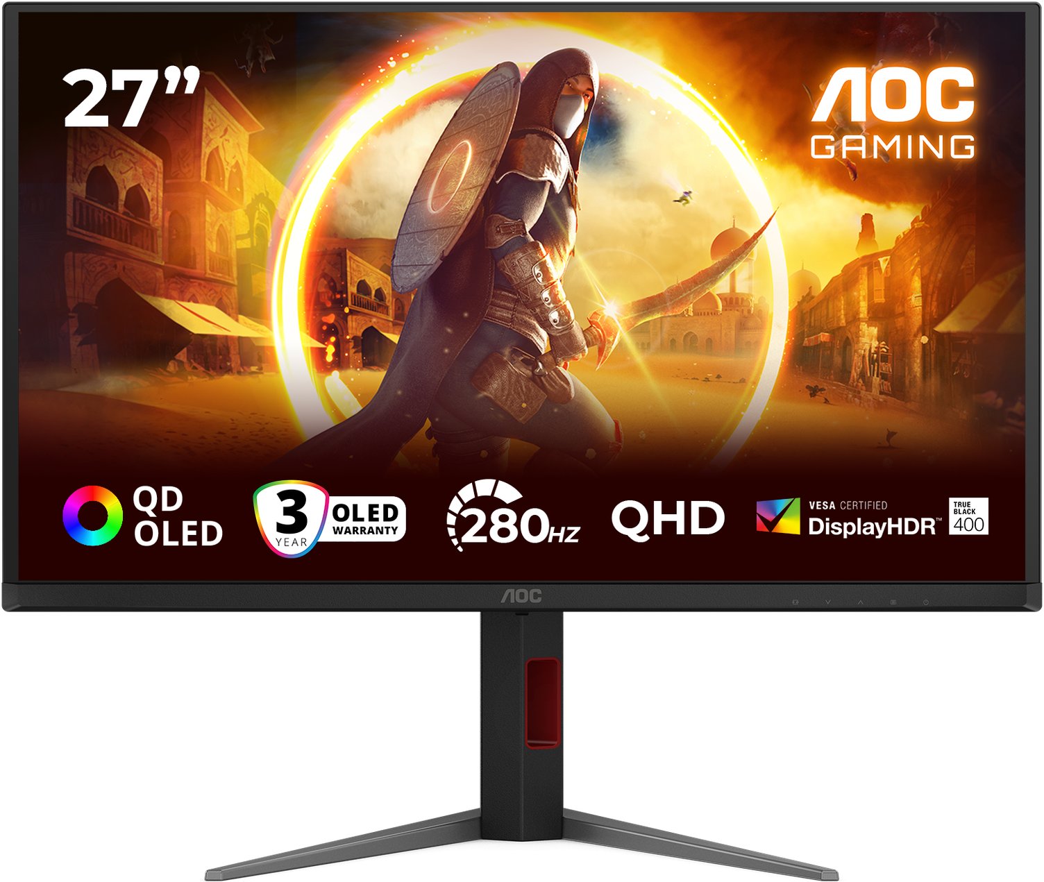 Monitor gaming AOC Q27G4ZD, 27", QHD, 280Hz, QD OLED