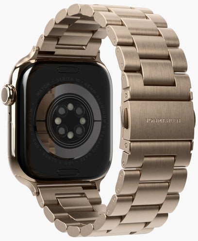 Ремен за часовник Vonmählen Link Bracelet 2 за Apple Watch, 40–42mm, нерѓосувачки челик 316L, златна боја