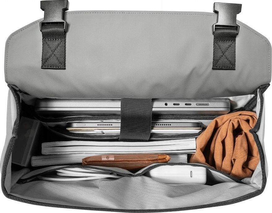 Çantë shpine tomtoc Slash T64 Flip, 18L, për laptop, gri e bardhë