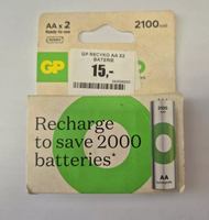 Bateri rikarikueshme GP ReCyko AA, 2100mAh, NiMH, paketim 2 copë