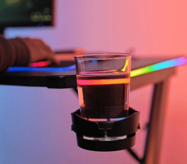 Tavolinë Trust Desk GXT 709, Luminus RGB, e zezë