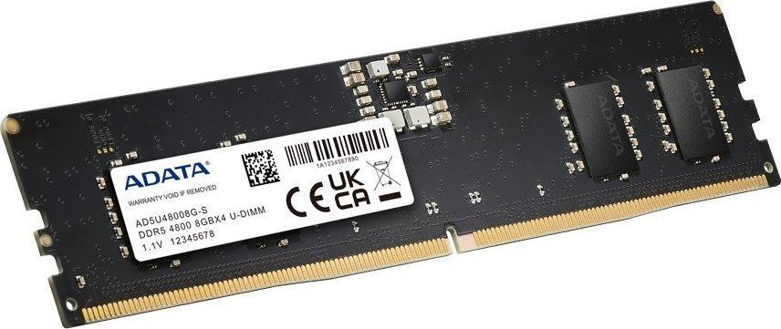 Memorie ADATA DDR5, 8 GB, 4800 MHz, CL40, AD5U48008G-S