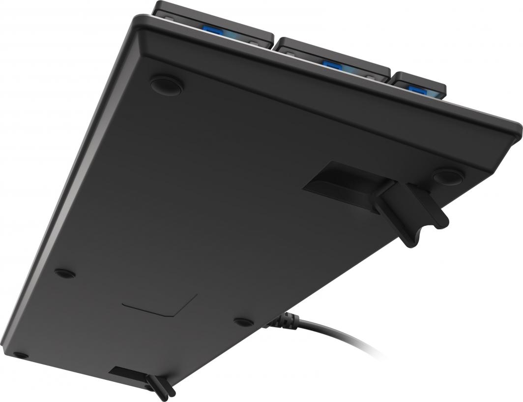 Tastierë Genesis Thor 420 RGB Slim, US, e argjendtë